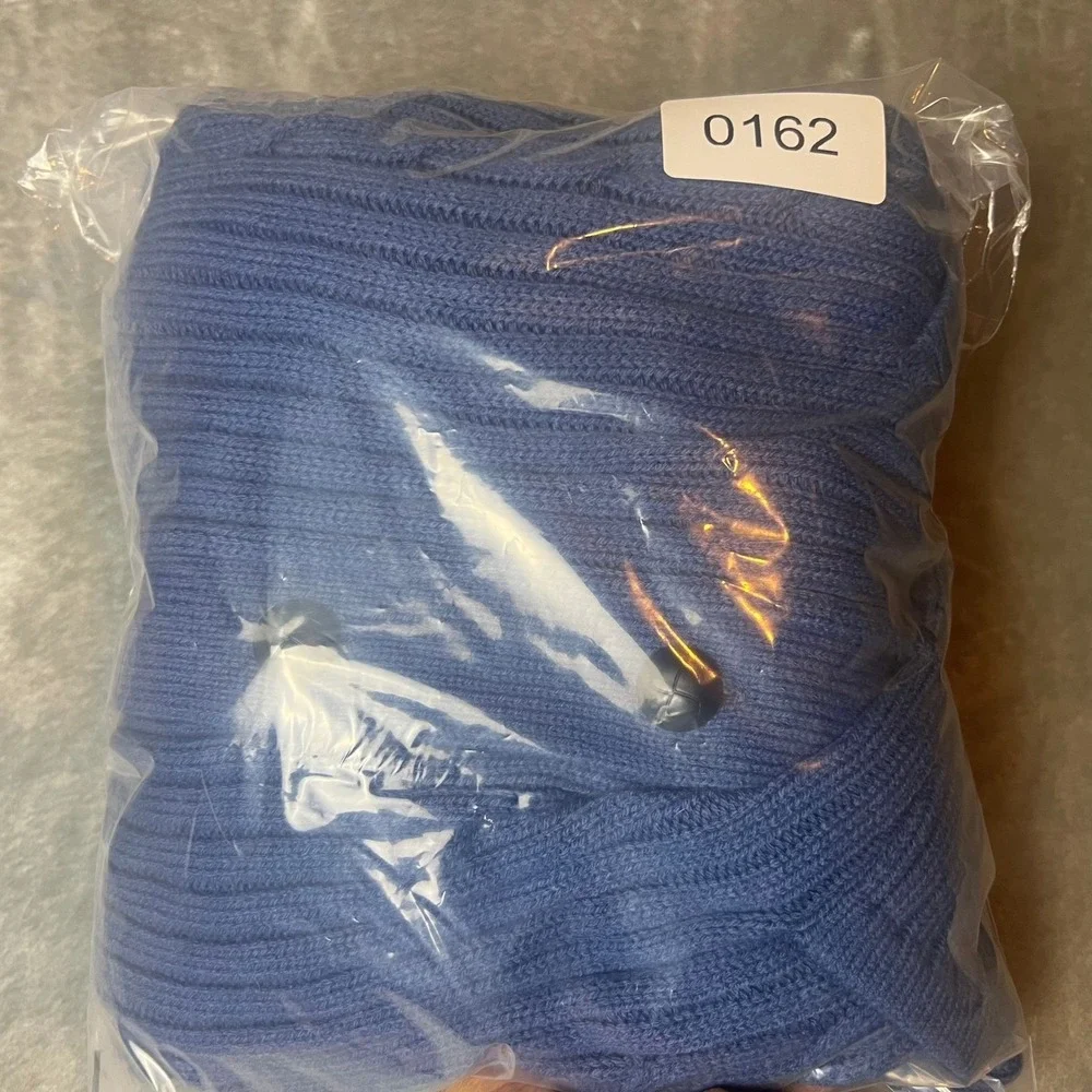 John‎ Blair 2XL RG Blue Acrylic Cable Knit V-Neck Button Front Cardigan Sweater